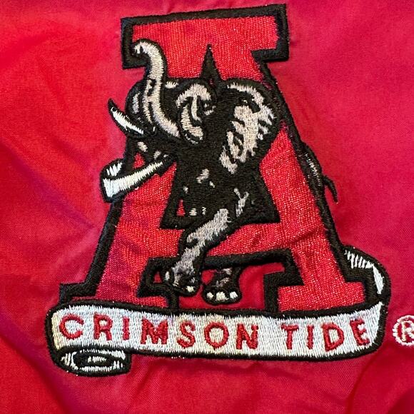 University of Alabama Crimson Tide Men’s Medium Windshirt Red Long Sleeve - Picture 4 of 8